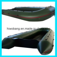 Verde de militar de 0,9 mm PVC inflable bote salvavidas abierto